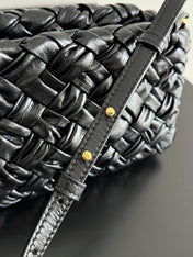 KELIMERO CHA-CHA CLUTCH 28.5 IN BLACK LAMBSKIN