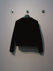 DIOR 25S ROUND-NECK VELVET JACKET 699