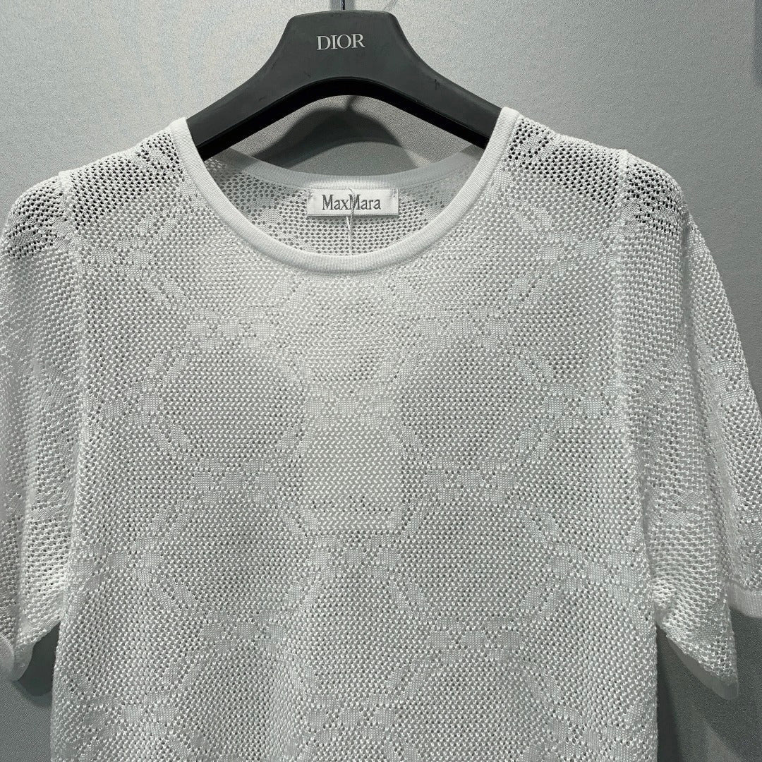 MAXMARA 26S CUTOUT SHORT-SLEEVE T-SHIRT 274