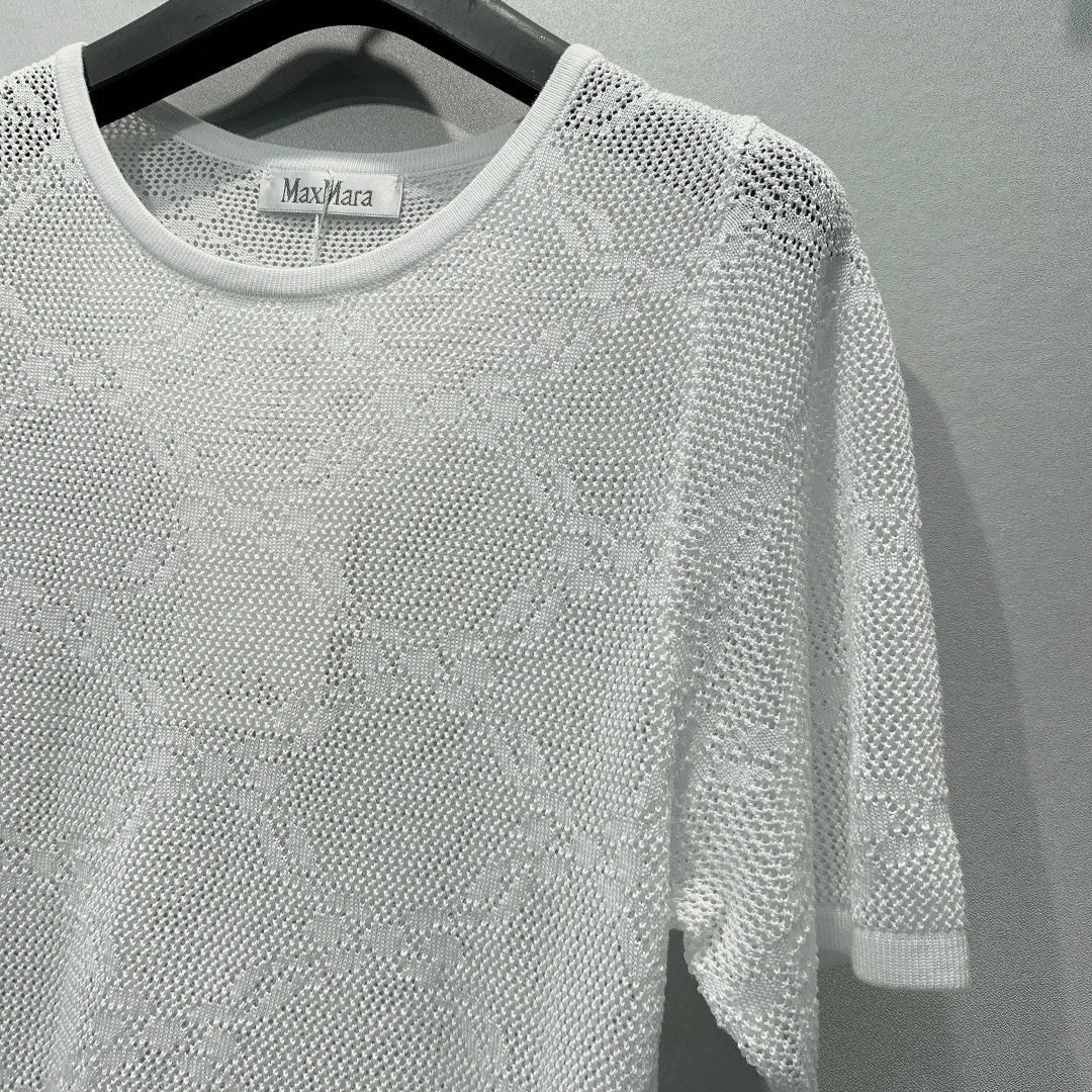 MAXMARA 26S CUTOUT SHORT-SLEEVE T-SHIRT 274