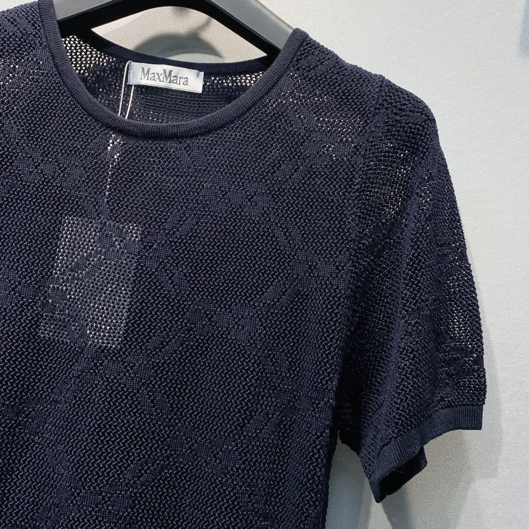 MAXMARA 26S CUTOUT SHORT-SLEEVE T-SHIRT 273