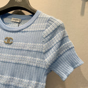 CHANEL 26S KNIT SHORT SLEEVE T-SHIRT STYLE 1284