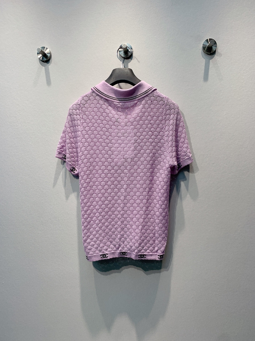 CHANEL 26S SHORT SLEEVE POLO TOP STYLE 1276