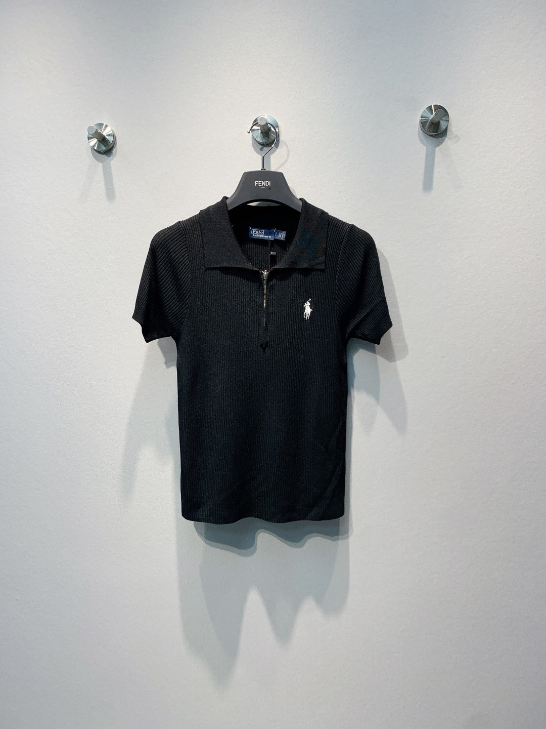 RALPH LAUREN 26S ZIP-UP KNIT POLO 393