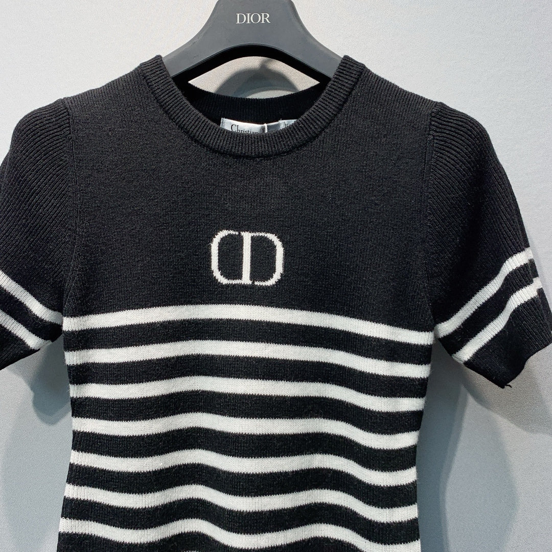 DIOR 26S SHORT-SLEEVE KNIT TOP 1361