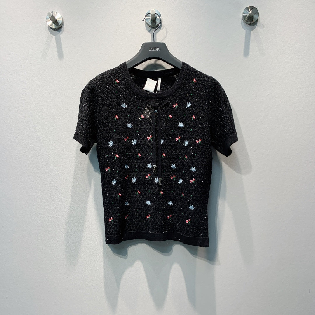 DIOR 26S SHORT-SLEEVE KNIT TOP 1431