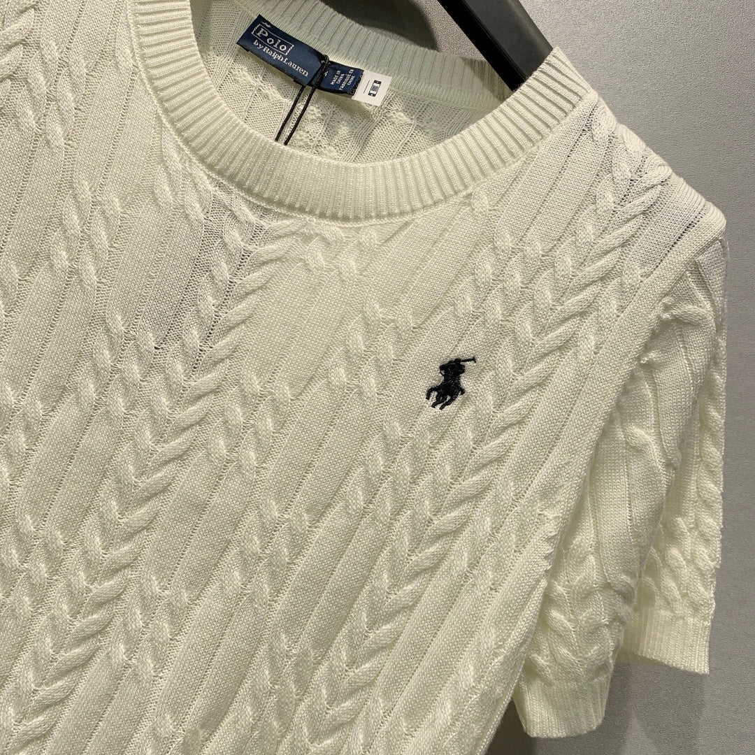 RALPH LAUREN 26S SHORT SLEEVE KNIT SWEATER 333
