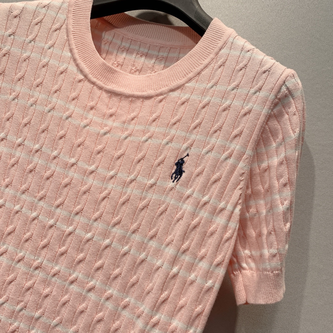 RALPH LAUREN 26S SHORT SLEEVE KNIT SWEATER 332
