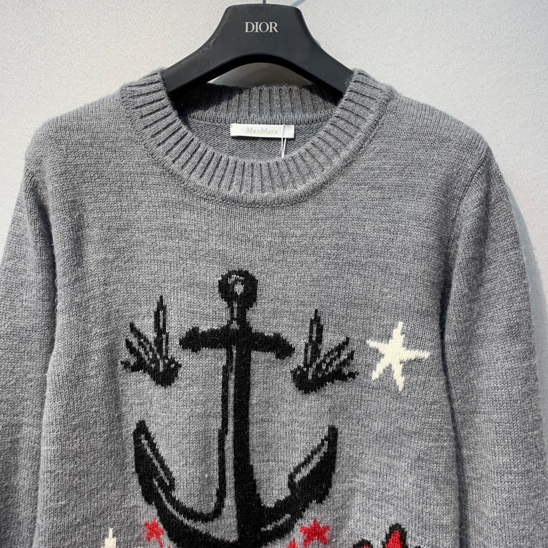 MAXMARA 26S CREW-NECK KNIT SWEATER 240