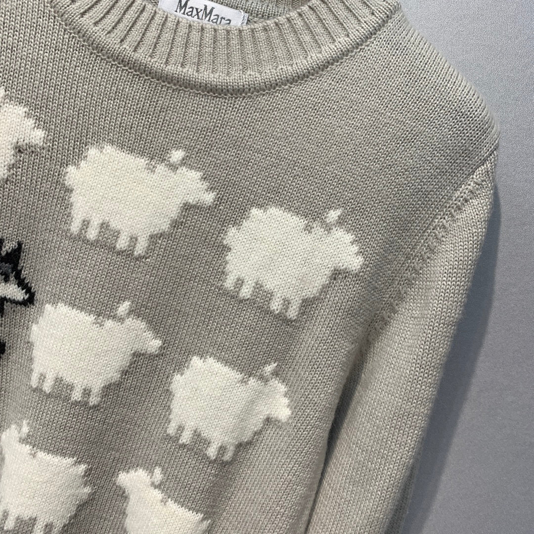 MAXMARA 26S CREW NECK KNIT SWEATER 302