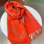 HERMES 25S SCARF 195 IN CASHMERE 989853