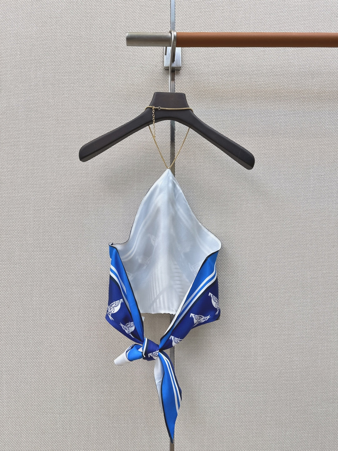 MIUMIU 26S SILK HALTER TOP STYLE 1118
