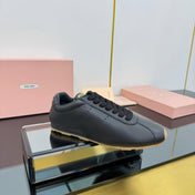 PLUME NAPPA SNEAKERS IN BLACK CALFSKIN
