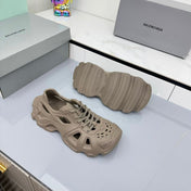BALENCIAGA 25S SPIDER-MAN SNEAKERS IN TAUPE BROWN SYNTHETIC RUBBER