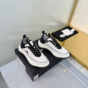 CHANEL 26S PLATFORM SNEAKERS IN WHITE SUEDE AND FABRIC WITH CC LOGO