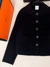 HERMES 25S SHORT CASHMERE COAT 211