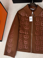 HERMES 25S SHORT PIG-NOSE COAT 202