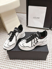 CHANEL 26S PLATFORM SNEAKERS 30 MM IN WHITE SUEDE WITH BLACK FABRIC