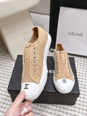 CHANEL 26S SNEAKERS IN BEIGE CANVAS