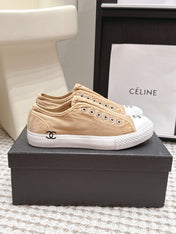 CHANEL 26S SNEAKERS IN BEIGE CANVAS