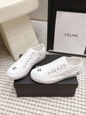 CHANEL 26S SNEAKERS IN WHITE CANVAS