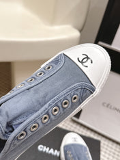 CHANEL 26S SNEAKERS IN BLUE DENIM