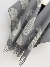 HERMES 25S JACQUARD CAPE COAT 320
