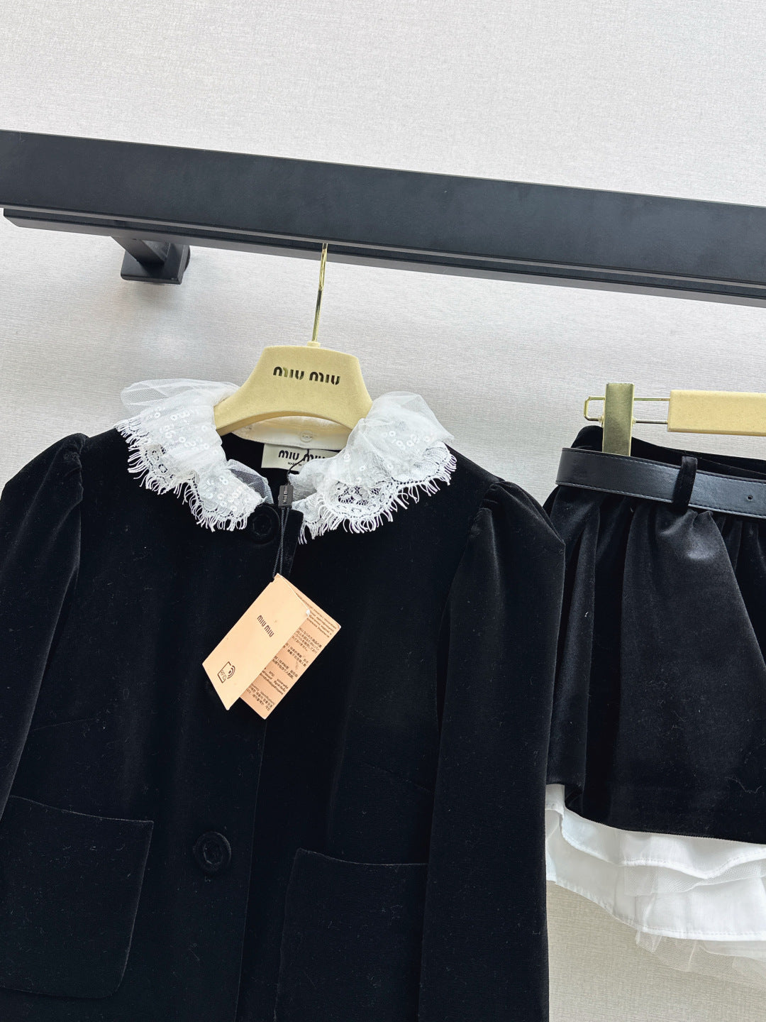 MIUMIU JACKET AND SKIRT SET STYLE 616