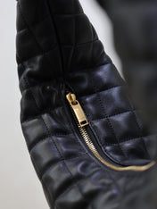 YSL 25S ICARE HOBO 44 IN BLACK QUILTED CALFSKIN GOLD HARDWARE
