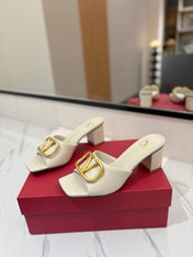 VALENTINO 26S HIGH-HEEL SANDALS 60 MM IN WHITE CALFSKIN WITH GOLD HARDWARE