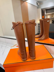 HM 26S JUMPING BOOTS IN COGNAC BROWN CALFSKIN