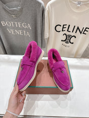 LP 25S SUMMER CHARMS WALK LOAFERS IN FUCHSIA SUEDE AND FLEECE