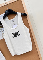 CELINE 26S SEQUIN KNIT TANK TOP 143