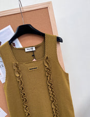 MIUMIU 26S SQUARE-NECK SWEATER STYLE 1108
