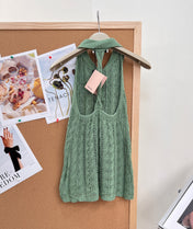 MIUMIU 26S SLEEVELESS KNIT COLLARED TOP STYLE 1105