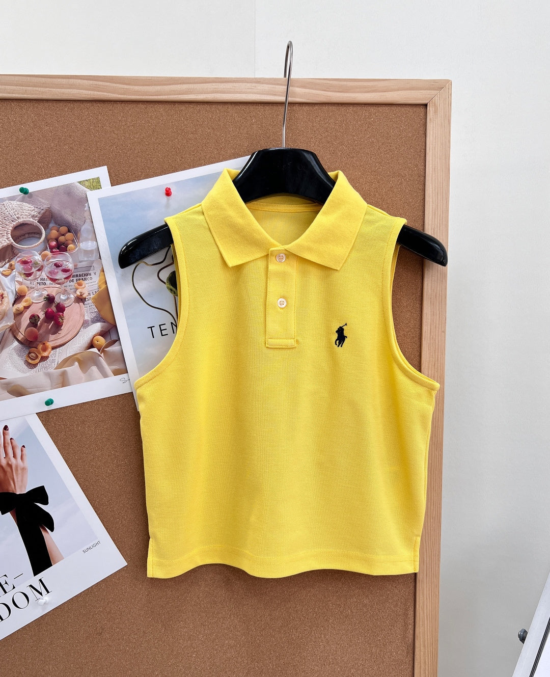 RALPH LAUREN 26S SLEEVELESS POLO TOP 445