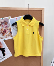RALPH LAUREN 26S SLEEVELESS POLO TOP 445