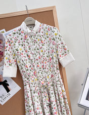 DIOR 26S LONG STAND-COLLAR SHIRT DRESS 1405