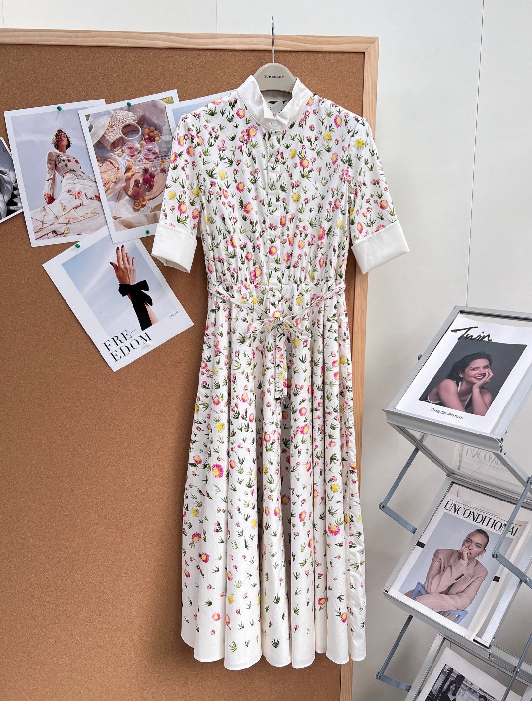 DIOR 26S LONG STAND-COLLAR SHIRT DRESS 1405