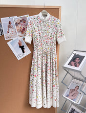 DIOR 26S LONG STAND-COLLAR SHIRT DRESS 1405