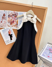 VALENTINO 26S BOW-DETAIL SLEEVELESS MINI DRESS 366