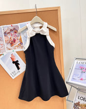 VALENTINO 26S BOW-DETAIL SLEEVELESS MINI DRESS 366