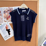 VALENTINO 26S SHORT-SLEEVE KNIT POLO SHIRT 356
