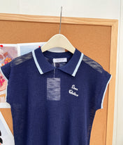 VALENTINO 26S SHORT-SLEEVE KNIT POLO SHIRT 356