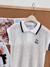 VALENTINO 26S SHORT-SLEEVE KNIT POLO SHIRT 355