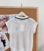 VALENTINO 26S SHORT-SLEEVE KNIT POLO SHIRT 355