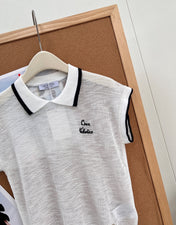 VALENTINO 26S SHORT-SLEEVE KNIT POLO SHIRT 355