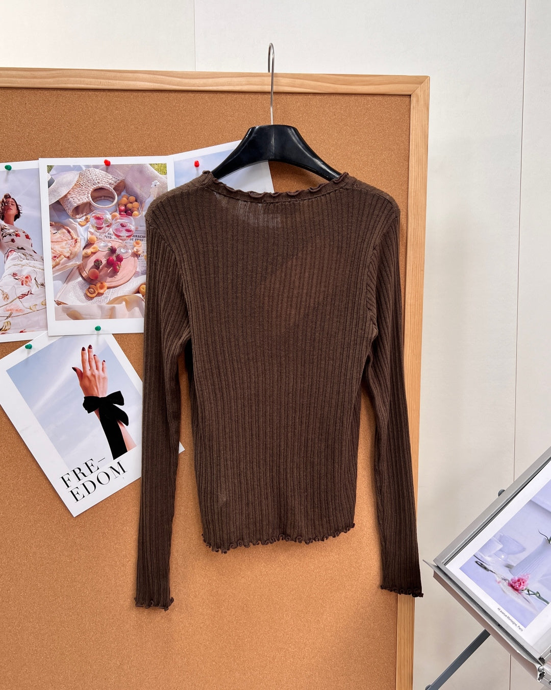 MIUMIU 26S LONG-SLEEVE KNIT TOP 1328