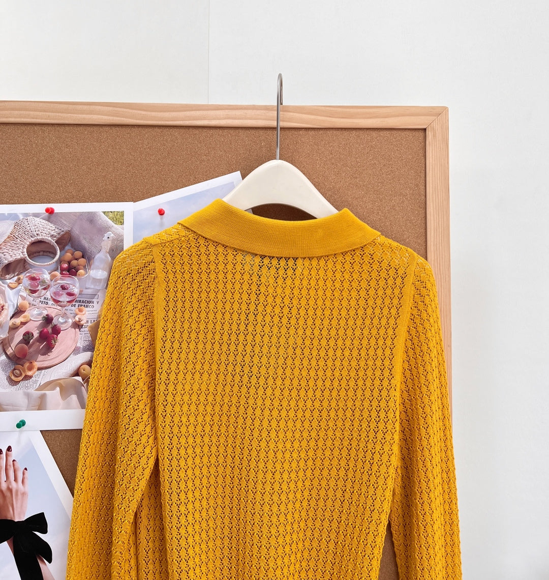 MIUMIU 26S LONG-SLEEVE POLO SHIRT 1256