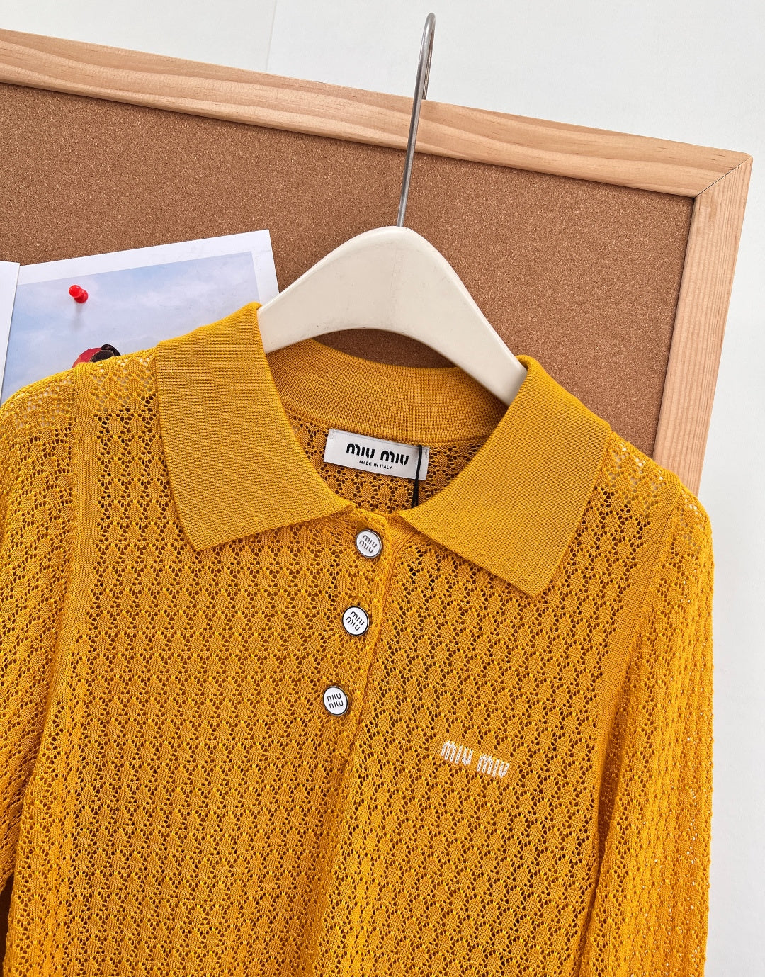MIUMIU 26S LONG-SLEEVE POLO SHIRT 1256